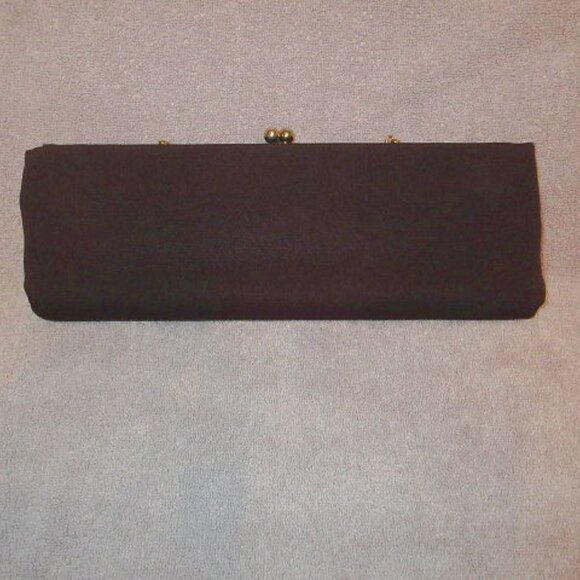 Vintage Baguette Clutch Purse Kisslock Filigree Chain Strap Old Money Regency - Picture 9 of 11